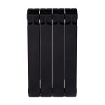 Радиатор биметаллический Rifar Monolit 500 мм 4 секции 3/4 боковое подключение антрацит