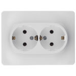 Розетка Systeme Electric Glossa встраиваемая белая (GSL000124)