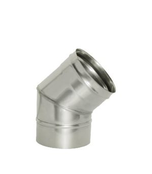 Отвод Дымок 45° х d120 мм без изоляции AISI 439