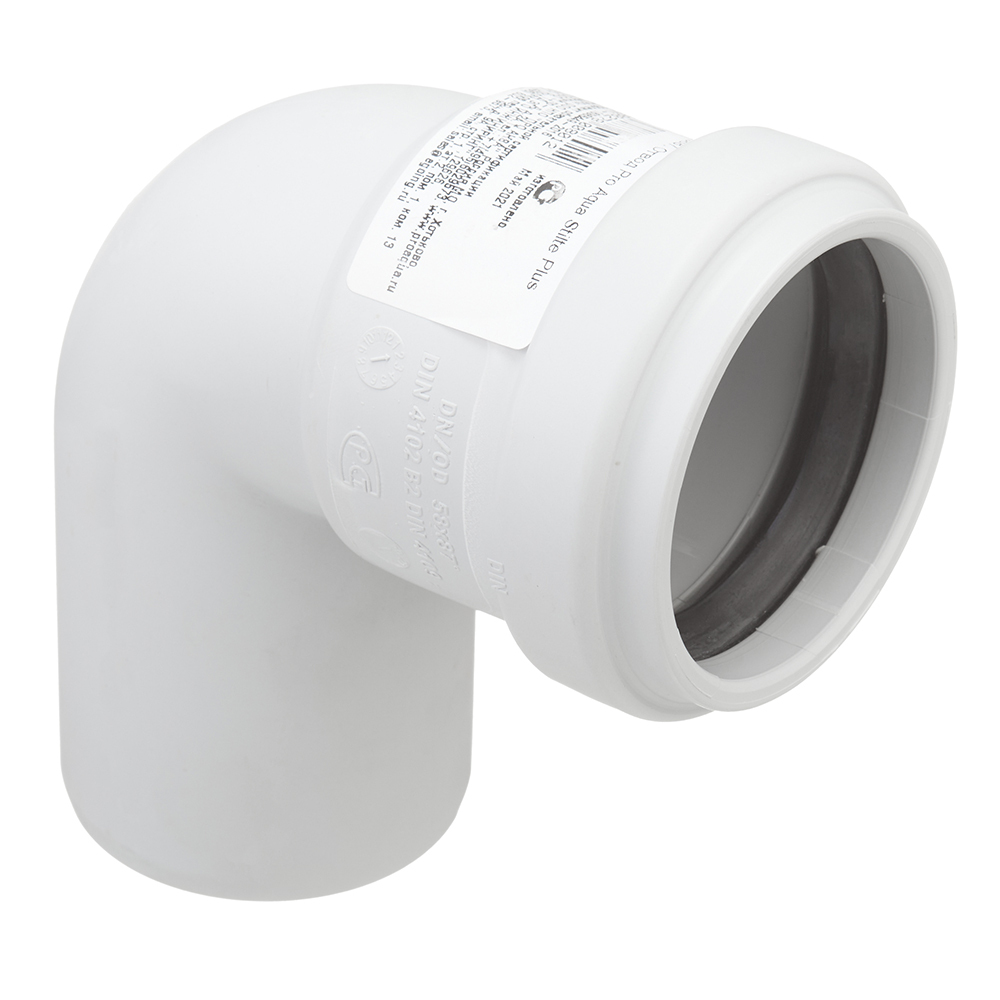 original-31533.jpg Отвод Pro Aqua Stilte Plus d58 мм 87,5° пластиковый шумопоглощающий для внутренней канализации — изображение 1