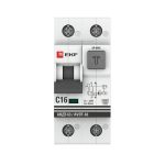 Автомат дифференциальный EKF PROxima АВДТ-63 16А 1P+N тип A 30 мА 6 кА (DA63-16-30)