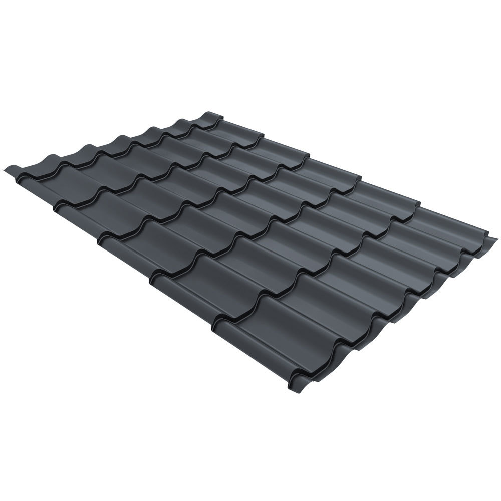 original-31607.jpg Металлочерепица 1,18х2,25 м 0,5 мм Grand Line Классик графитово-серая RAL 7024 satin — изображение 1