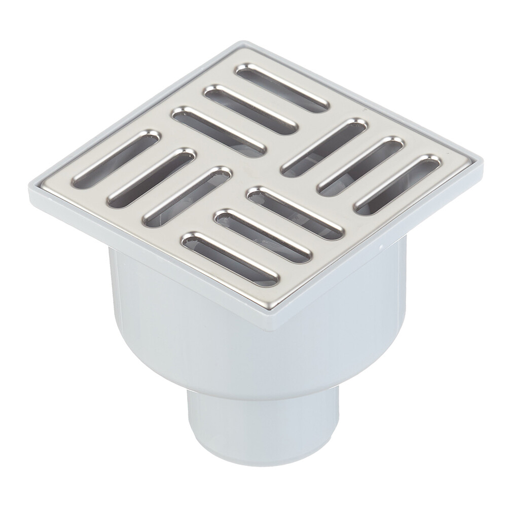 original-3165.jpg Трап душевой вертикальный АНИ пласт с гидрозатвором 100х100 мм d50 мм решетка из нержавеющей стали (TA5202) — изображение 1