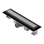 Лоток душевой АНИ пласт Мол с комбинированным затвором 62х450 мм d50 мм цельнометаллический (TLZ2045)