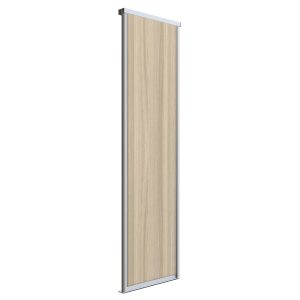 Дверь-купе 683x2552 мм ясень шимо светлый/серебро Elegant
