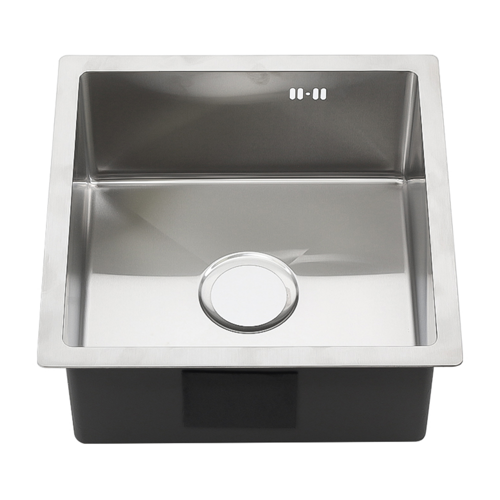 original-31908.jpg Мойка для кухни Melana ProfLine 44х44х20 см врезная с сифоном сталь (R4444H) — изображение 1