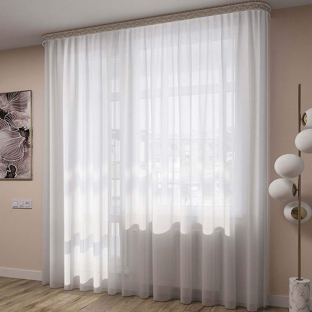 original-31921.jpg Тюль вуаль белый 300х260 см Legrand с утяжелителем (58091920) — изображение 1