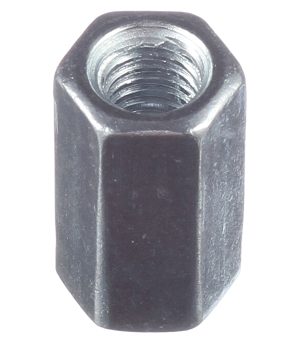 Гайка соединительная оцинкованная М6 х18 мм DIN 6334 (1 шт.)