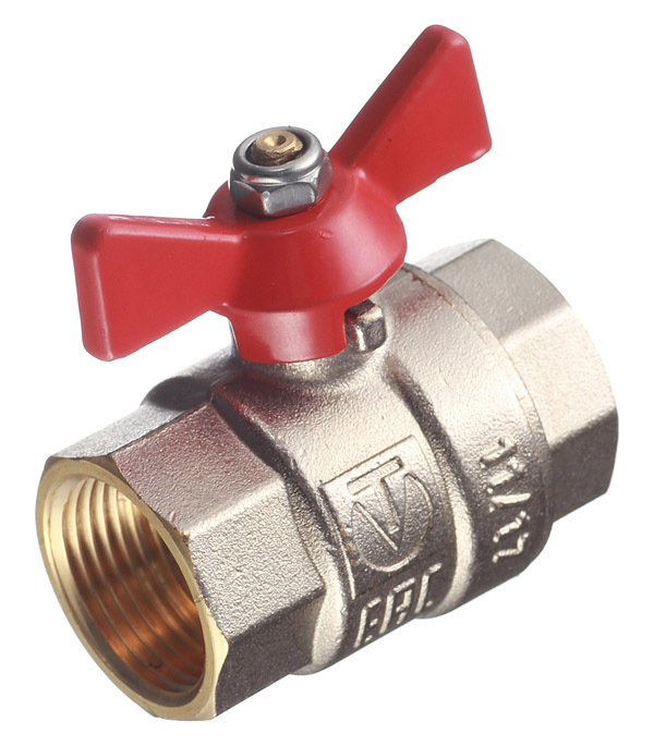 original-32443.jpg Кран шаровой латунный Valtec Base 3/4 ВР(г) х 3/4 ВР(г) бабочка прямой (VT.217.N.05) — изображение 1