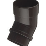 Колено трубы Docke Lux пластиковое d100 мм 45° шоколад RAL 8019