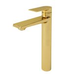 Смеситель для раковины высокий WasserKraft Aisch золото однорычажный (5503H)