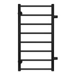 Полотенцесушитель водяной Terminus Аврора П8 800х400 мм лесенка с боковым подключением 500 мм черный муар