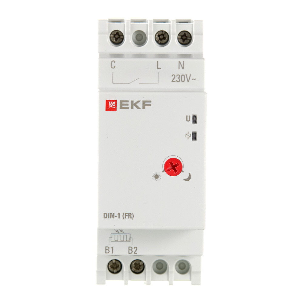 original-32758.jpg Фотореле EKF PROxima (fr-din-1-25) 230 В 25 А 1P+N с выносным датчиком — изображение 1