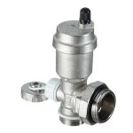 Тройник коллекторный Stout 1" с автоматическим воздухоотводчиком и дренажным вентилем (SMS-1000-010001)