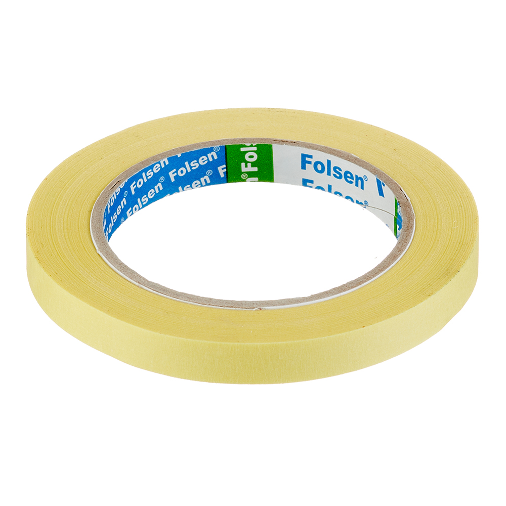 original-33855.jpg Лента малярная Folsen желтая 12 мм 50 м — изображение 1