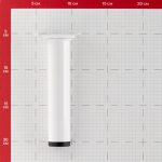 Ножка мебельная стальная 30х150 мм белая (1 шт.)