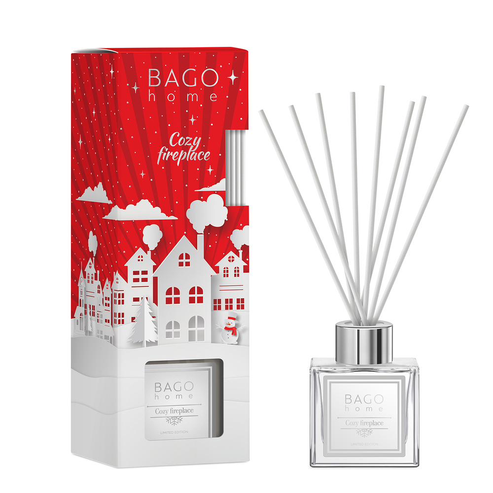 original-34202.jpg Аромадиффузор с палочками Bago home Вечер у камина 90 мл — изображение 1