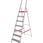 Стремянка алюминиевая 7 ступеней 130 мм усиленная 1,47 м Новая высота