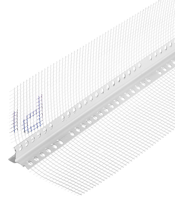 original-34602.jpg Профиль-капельник пластиковый с сеткой 100х100 мм 2,5 м — изображение 1