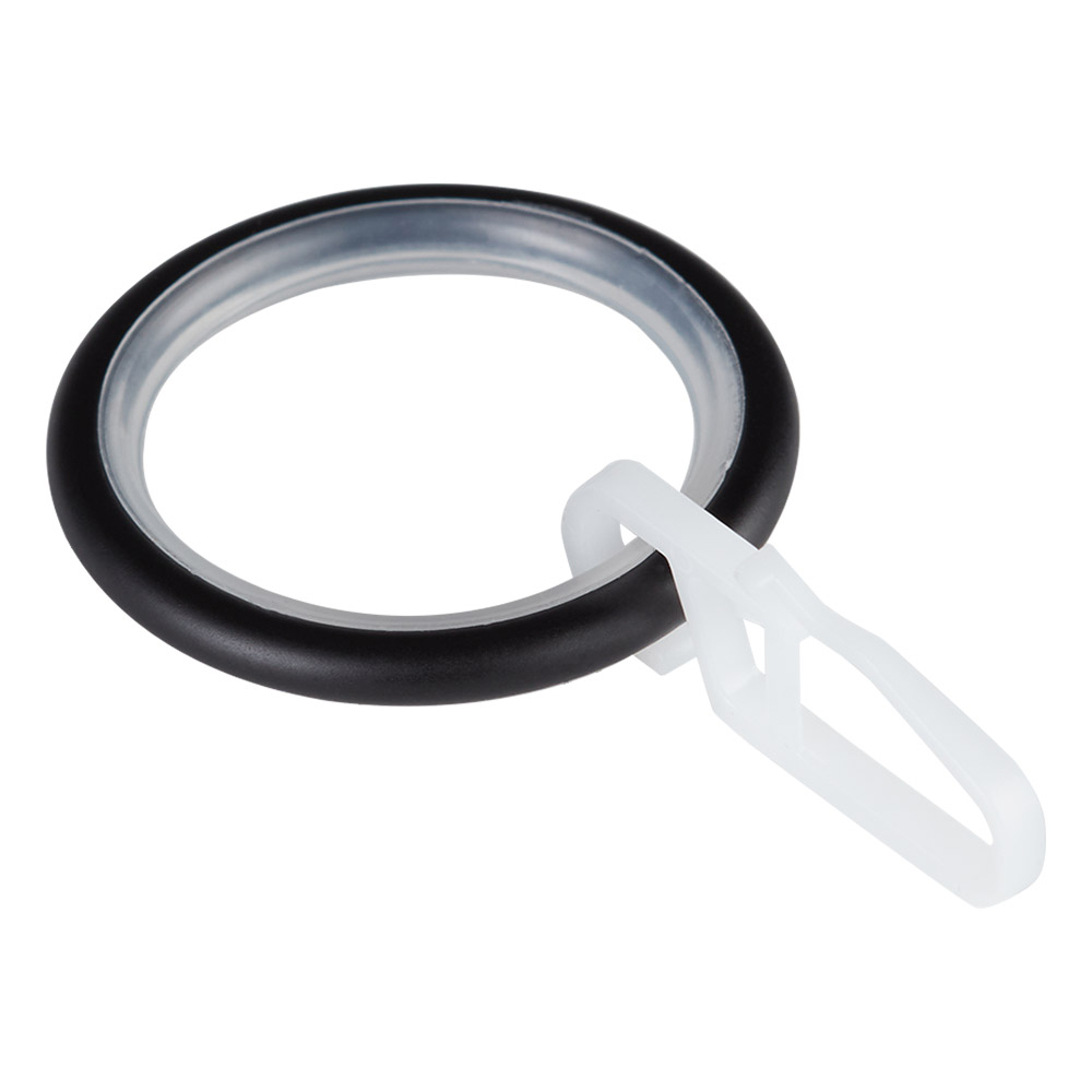 original-3470.jpg Кольцо с крючком d 20 мм черный 10 шт. — изображение 1