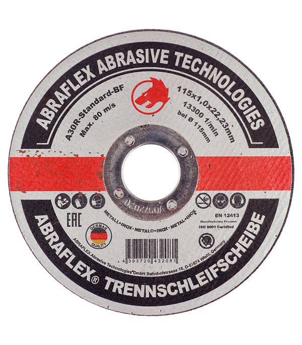 original-34750.jpg Круг отрезной по металлу Abraflex 115х22х1 мм (А115102223/32081) — изображение 1