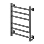 Полотенцесушитель электрический MyFrea MyVatican 600х400 мм 93 Вт с терморегулятором черный