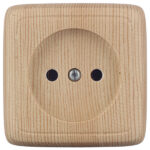 Розетка Hegel Alfa накладная сосна (РА16-103-02)