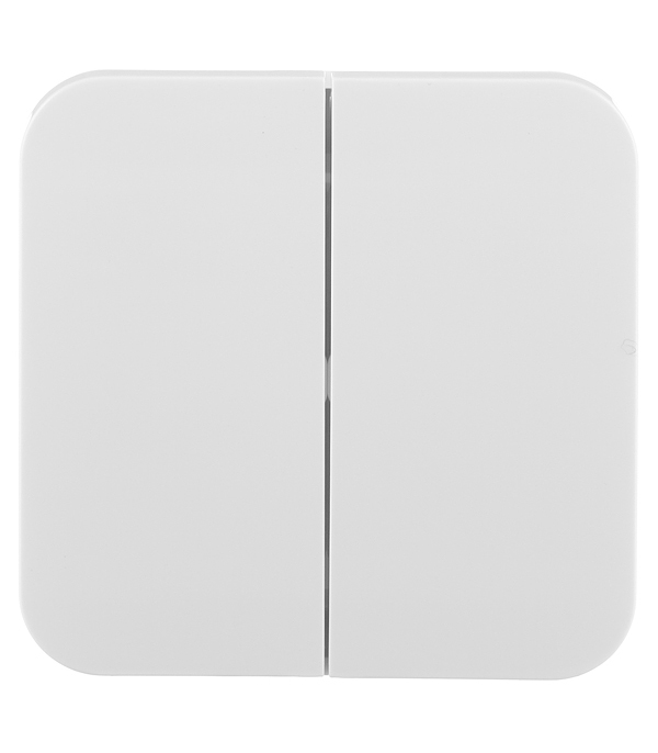 original-35238.jpg Выключатель Systeme Electric Blanca двухклавишный накладной белый (BLNVA105011) — изображение 1