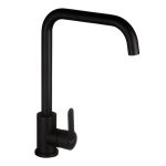 Смеситель для кухни Corsa Deco Everest черный с высоким изливом однорычажный (966376)
