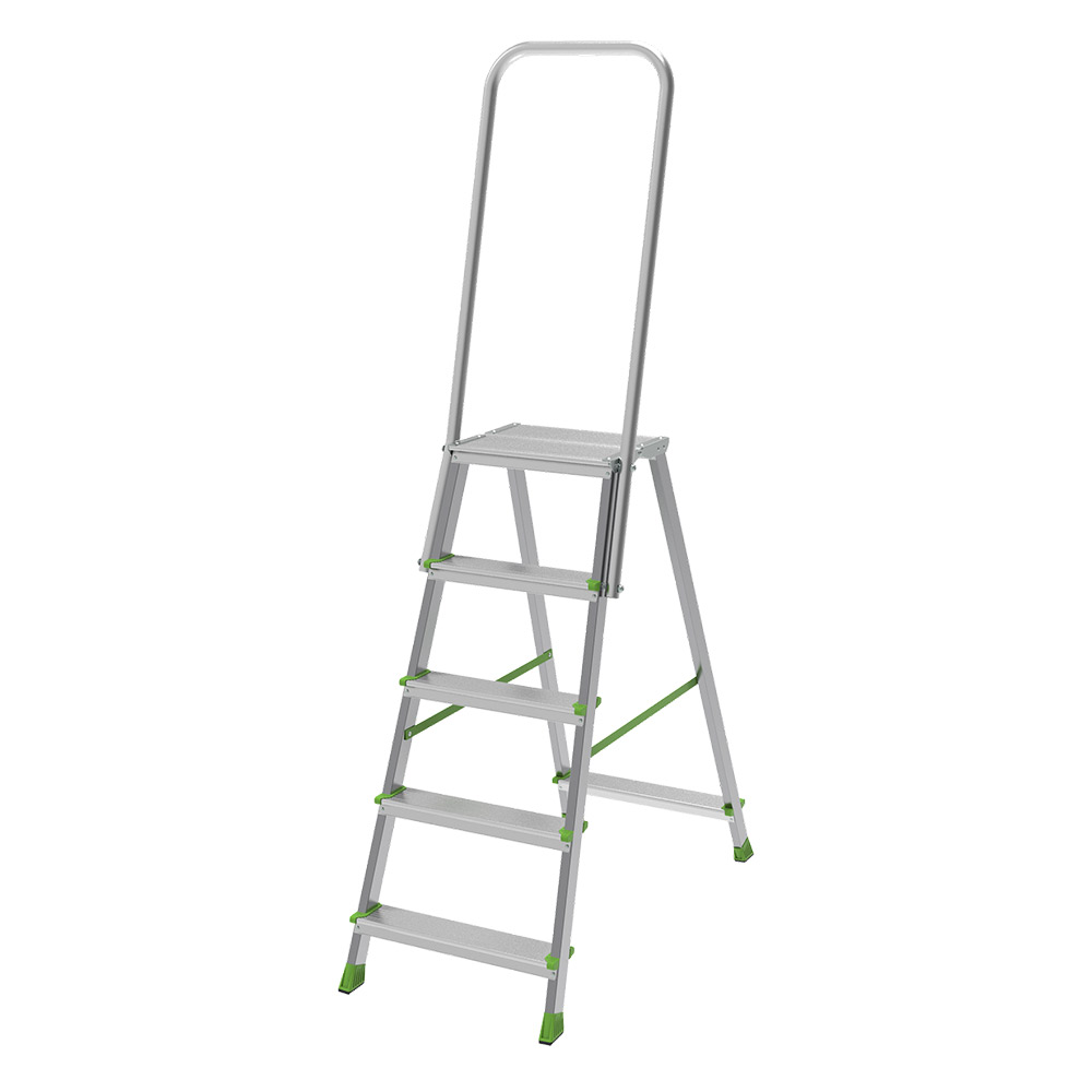 original-35625.jpg Стремянка стальная с алюминиевыми ступенями 5 ступеней 80 мм 1,13 м Новая высота — изображение 1