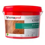 Клей для паркета полиуретановый гибридный Homaprof 878 STP однокомпонентный 10 кг