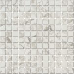 Мозаика Lavelly Smalta мрамор белый стеклянная 311х311х4,9 мм матовая