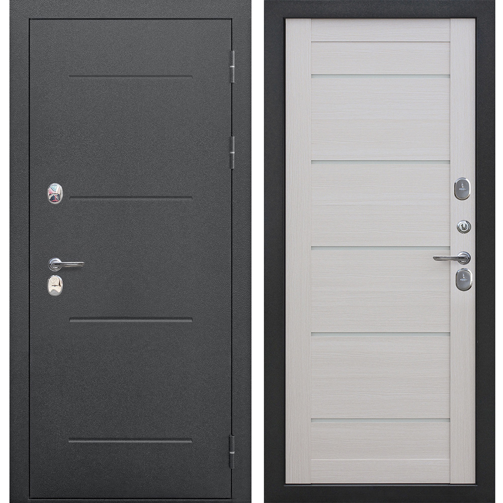 original-36581.jpg Дверь входная с терморазрывом Ferroni Isoterma правая антик серебро - лиственница бежевая 860х2050 мм — изображение 1