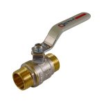 Кран шаровой латунный СТМ Стандарт 3/4 НР(ш) х 3/4 НР(ш) ручка прямой (CWMMH034)