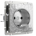 Розетка Werkel Hammer встраиваемая серебряная (a052073)