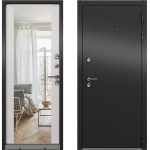 Дверь входная с терморазрывом Mastino Марлин правая букле антрацит - дуб белый скандинавский с зеркалом 880х2050 мм