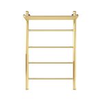 Полотенцесушитель водяной Indigo Line 800х500 мм лесенка с полкой золото