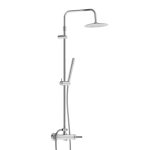 Душевая система Damixa Scandinavian Pure с верхним душем с лейкой со смесителем хром (936710000)