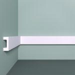 Молдинг из экополимера ударопрочный 40х15х2000 мм под покраску Bello Deco XPS M 18 белый