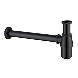 Сифон для раковины Abber 1 1/4х32 мм без выпуска с соединением 32 мм черный матовый (AF0032B)