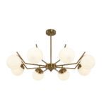 Люстра подвесная Freya Moonrock E27 480 Вт 32 кв.м (FR5173PL-08BS)