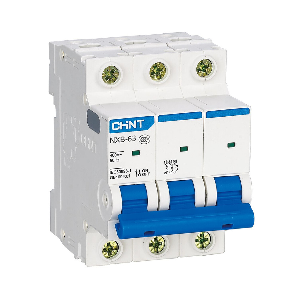 original-37338.jpg Автоматический выключатель модульный Chint NXB-63 3P 10А 6 кА 400 В (814169) — изображение 1