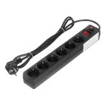 Сетевой фильтр UNIVersal 6 розеток 1,8 м 10 А 2,2 кВт черный (967U-4001)