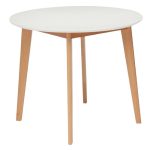 Стол кухонный круглый d0,9 м белый Bosco (10468)