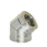 Отвод Дымок 45° х d120х200 мм с изоляцией AISI 439