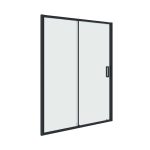 Душевая дверь Ulitka Safari стекло матовое 150х195 см профиль черный 6 мм раздвижная (74104149)