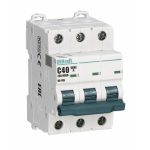 Автоматический выключатель модульный Dekraft ВА105-3P-063A-C 3P 63А тип C 10 кА 230 В (13183DEK)