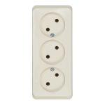 Розетка Systeme Electric Этюд накладная кремовая (PA16-009K)