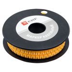 Маркеры кабельные (клипсы) EKF PROxima 4,5-8,6 мм цифра 9 желтые (350 шт.) (plc-KM-6-9)