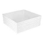 Раковина Corsa Deco Stripe200 38 см накладная белая (ABST38Q)